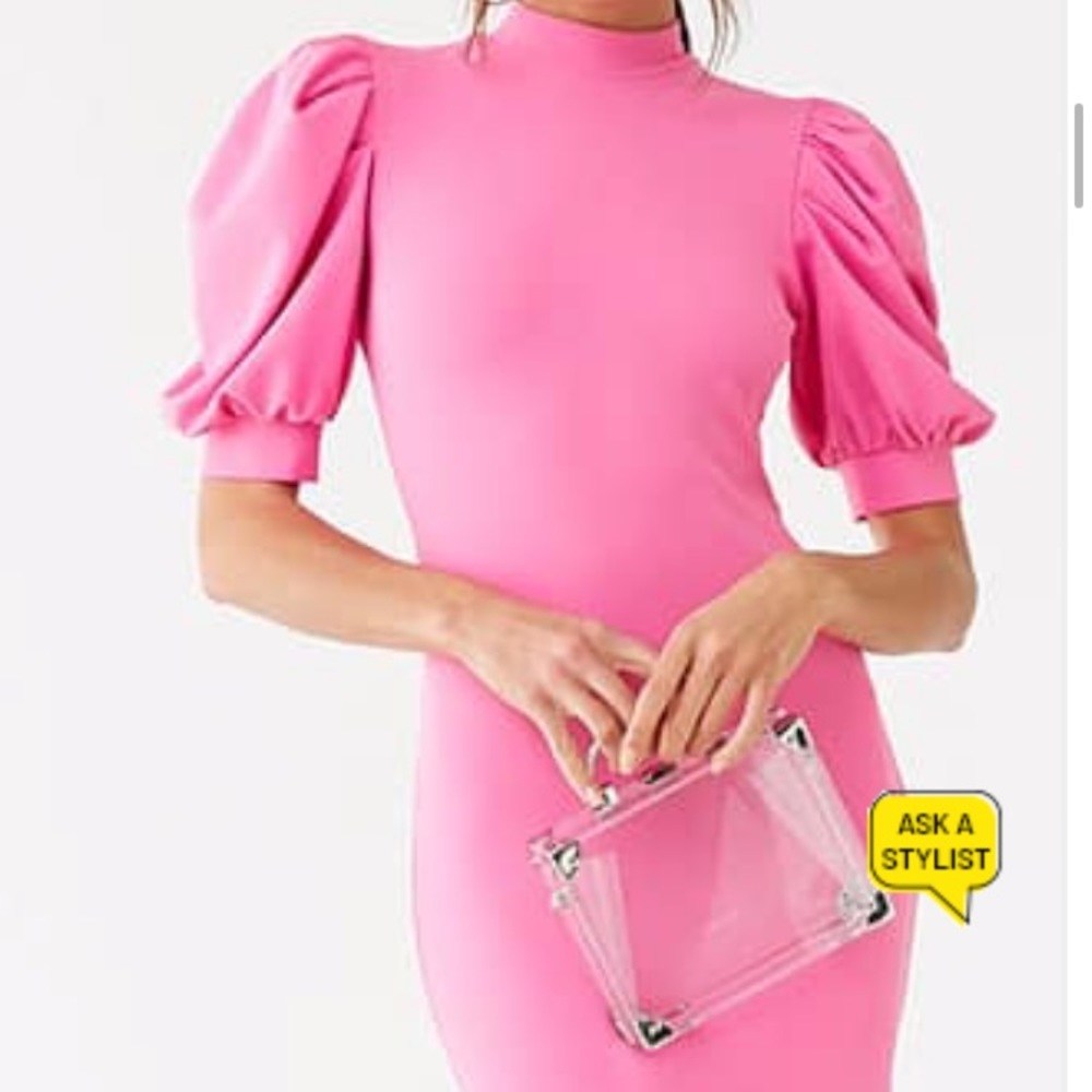Pink mini dress